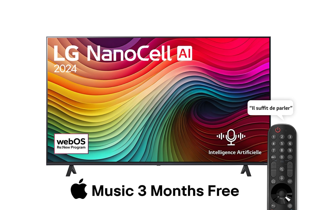 Télévision  LG NanoCell AI  4K, 55 pouces